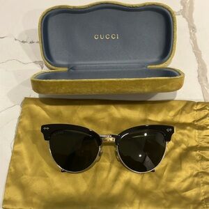 Gucci Black Cat-Eye Sunglasses GG0055S